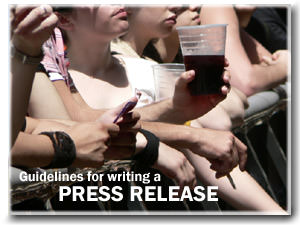 Guidelines for Writing A Press Release